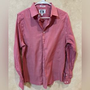 Express Men's Casual Button Down in Rose